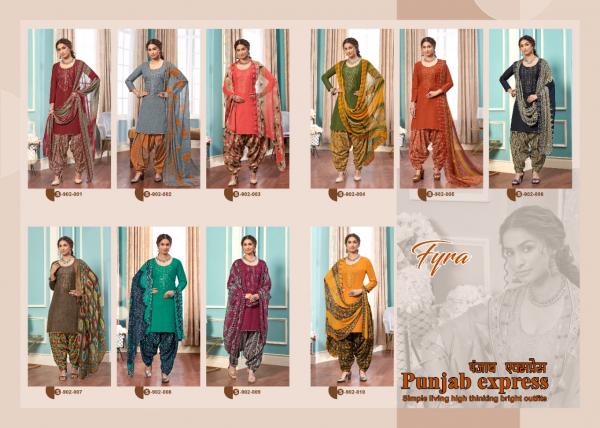 Fyra Punjab Express 2 Cotton Fancy Embroidery Salwar 